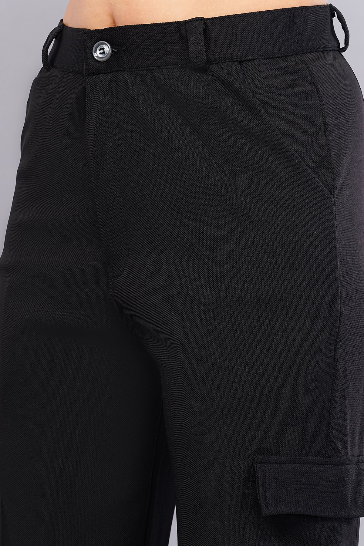 Korean Cargo Pants in Black