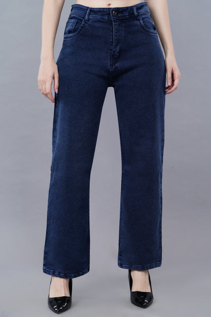 Straight fit Navy Blue jeans