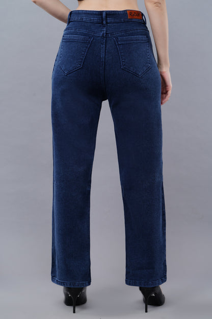 Straight fit Navy Blue jeans